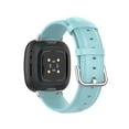 thumbnail image 2 of Hearth & Gear Round Tail Leather Watch Band For Versa4/3 And Sense1/Sense2 Replacement Strap Wheel Watch Alarm for Men Dress for Men Workout Smart Watch Dress Watch Set for Men Watch for Men Digital, 2 of 5