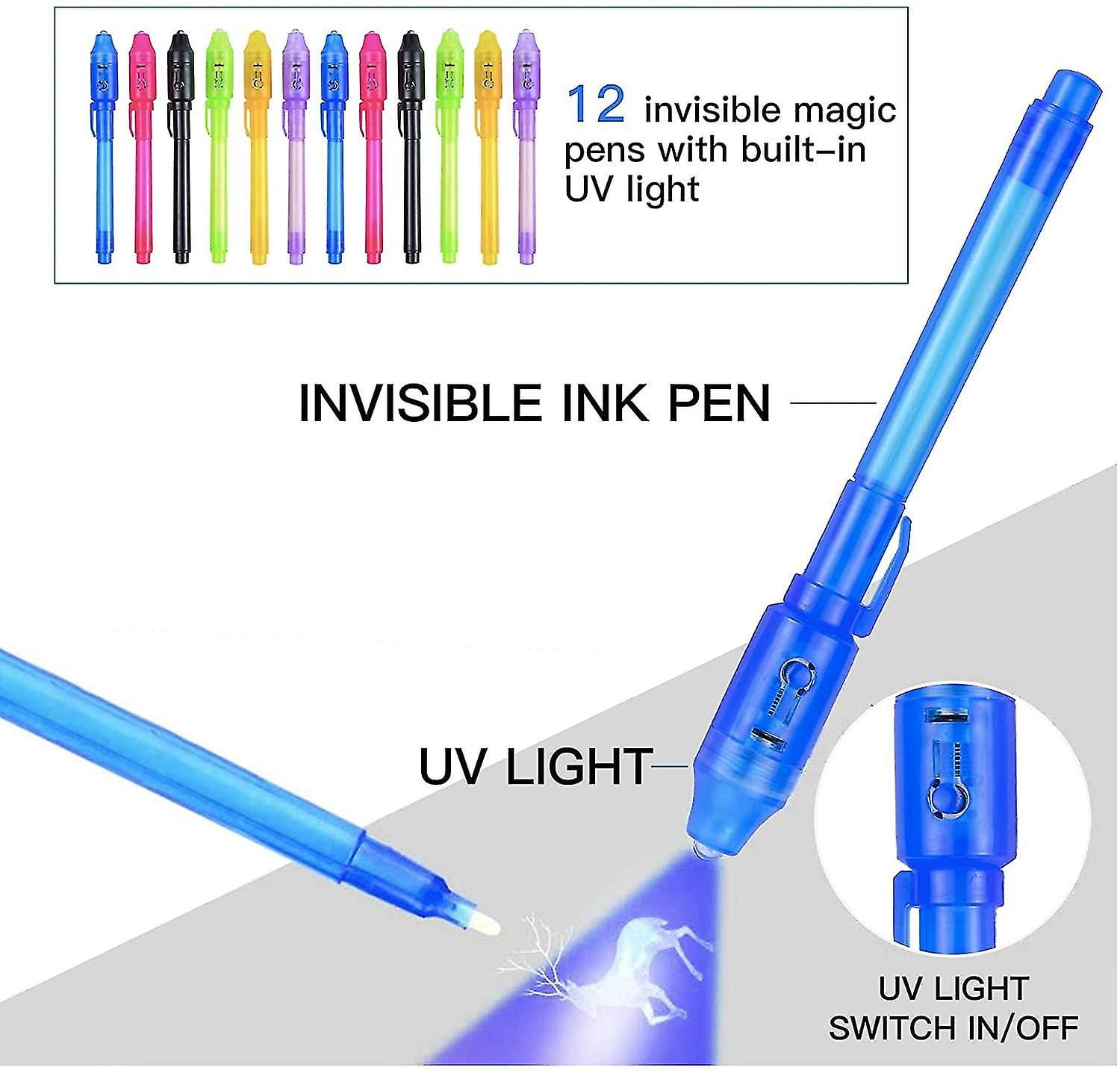 ★invisible ink ★NEIGHBORHOOD★ EODVICS Invisible Ink Pens, 28 PCS Upgraded Spy Invisible Ink Pen