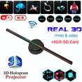 thumbnail image 3 of 3D Hologram, 3d Fan Hologram Projector Wall-mounted Wifi Led Sign Holographic Lamp Player Remote Advertising Display Support Images And Video Ideal Advertising Tool, 3 of 8