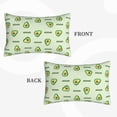 thumbnail image 2 of Goofa Green Avocado Pattern Pillow Case – Plush & Soft Cushion Cover, Hypoallergenic Throw Pillow Case for Comfortable Sleep with Envelope Closure-20"x30", 2 of 6
