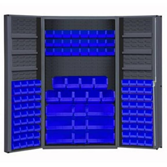Durham DC48-114-6DS-5295 72 in. Cabinets with Hook-On-Bins & Adjustable Shelves