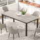 thumbnail image 5 of 6 - 8 person dining mesa: estilo rural grande rectangular kitchen mesa con sturdy metal legs para small kitchens, dining & oficina areas, 5 of 7