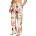 thumbnail image 3 of Kdxio Daisy and Ladybug Print Men's Sleep Pajama Pant Lounge Pants with Pockets, 3 of 8