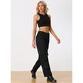 thumbnail image 3 of DARING DIVA Women's Cargo High Waisted Baggy Wide Leg Pockets Pants L Black, 3 of 6