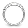 thumbnail image 2 of 14K White Gold Ring Band Wedding Diamond Round 7-Stone Channel , Size 9, 2 of 6