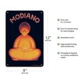 thumbnail image 2 of Modiano Cigarette Papers - Pasha Figure Meditating - Vintage Advertising Poster by Federico Seneca c.1929 - 8 x 12 inch Vintage Wood Art Sign, 2 of 4