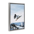 thumbnail image 3 of Stupell Industries Farmhouse Snowboarder Air Tricks Gray Floating Frame Canvas Art, 21 x 31, by Max Blakesberg Studios, 3 of 8