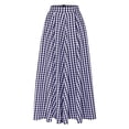 thumbnail image 5 of JIANJIA Womens Skirts Autumn Winter Chiffon Plaid Print High Waist Loose Fit Maxi Skirt Holiday Wear, 5 of 6