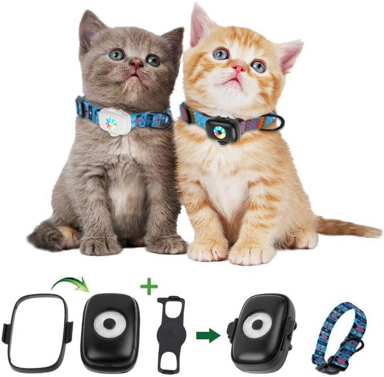 Mini Pet Tracker GPS For Dogs & Cats - Bell-Shaped Waterproof Locator With No Monthly Fee | Real-Time Tracking Collar