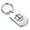 Silver, variant on Stainless Steel Libra Zodiac (Scales) Dog Tag Keychain Circle Ring