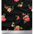 thumbnail image 1 of Soimoi Blue Georgette Viscose Fabric Fruits Printed Fabric 1 Yard 42 Inch Wide, 1 of 3
