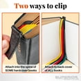 thumbnail image 4 of Superior Essentials Magnetic Multi Ribbon Bible Bookmark with Personalized Embossed Initial Letter-Attachable Bible Ribbon Gift Bookmarks for Book Lovers L-Rainbow, 4 of 9