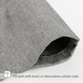 thumbnail image 2 of DriftAway Faux Linen Textured Solid Color Blackout Tie Up Curtain for Kitchen Decorative Adjustable Balloon Rod Pocket Window Linen Curtains for Small Window 63"L x 42"W Gray, 2 of 9