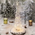 thumbnail image 6 of pdqouc Elegant Glowing Glass Christmas Tree with Multicolor LED Lights for Holiday Home Decor Festive Indoor and Outdoor Decoration Centerpiece for Xmas Parties Decoration, 6 of 8