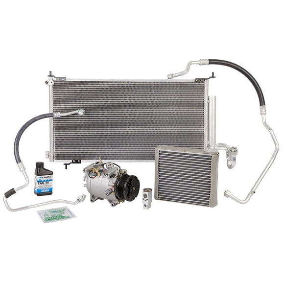 AC Compressor w/ A/C Repair Kit For Honda CR-V CRV 2002 2003 2004 2005 2006 - INCLUDES CONDENSER, EVAPORATOR & MORE! - BuyAutoParts