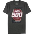 thumbnail image 1 of Camiseta gráfica INDY 500 Shield & Racecar para hombre, gris, grande, 1 of 4