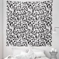 thumbnail image 1 of Black and White Tapestry, Curly Lines and Swirls Nature Abstraction Floral Style Leaf Shapes Art, Fabric Wall Hanging Decor for Bedroom Living Room Dorm, 5 Sizes, Black White, by Ambesonne, 1 of 1