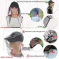 thumbnail image 2 of Mosquito Head Net Face Mesh Net Head Protecting Net, máscara de red extra fina, al aire libre Senderismo Camping Escalada Caminar Mosquito Mosca Insectos Insectos Prevención (n, 2 of 5