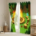 thumbnail image 3 of Feelyou Rustic Camping Black Out Curtains for Teens, Cute Birds Ladybug Curtains Pack of 2 (42x63 Each), Cartoon Adventure Theme Bedroom Curtains, Curtains and Drapes Home Decor, 3 of 6