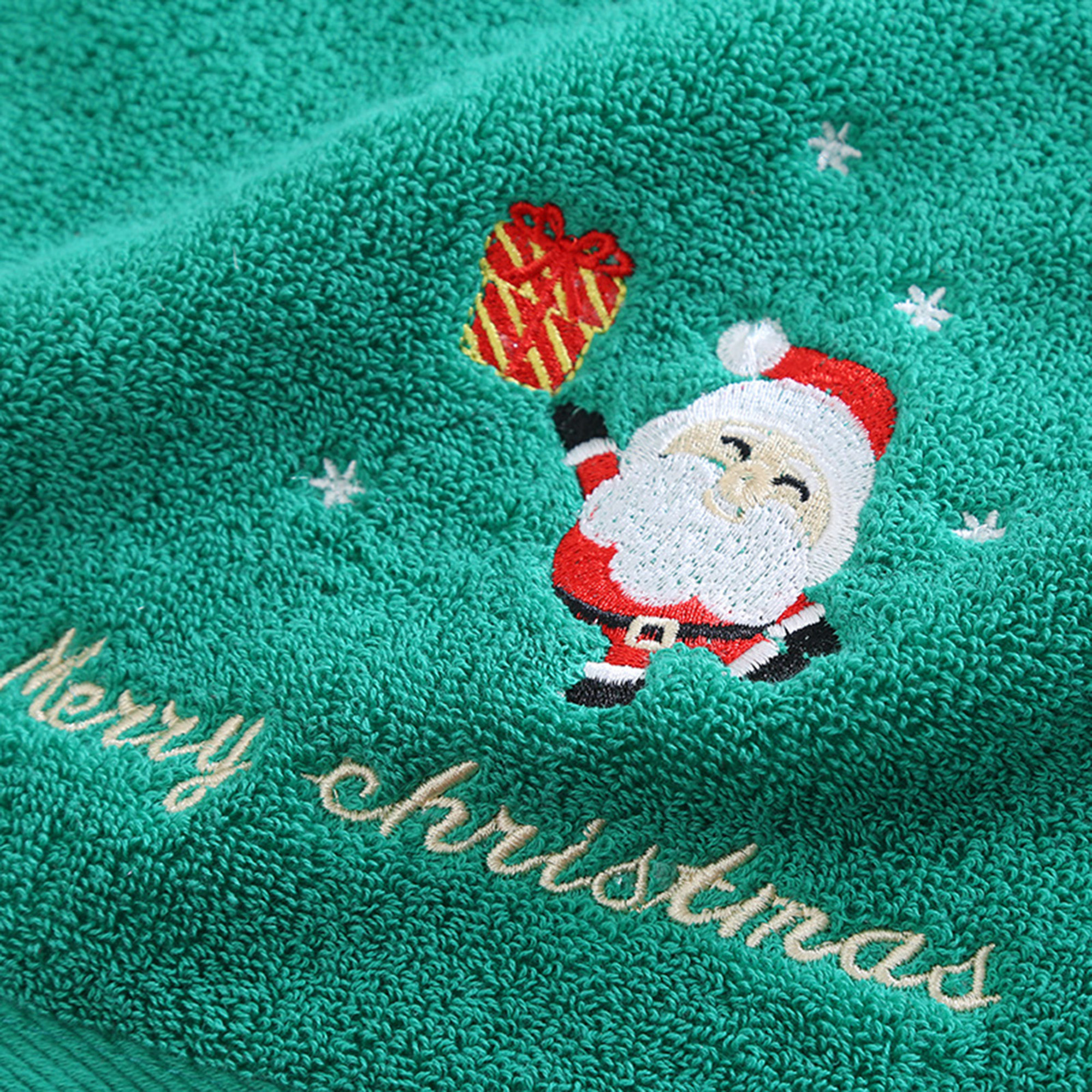 Christmas Hand Towels 4pcs Hand Dry Towel with Hanging Loop Cute