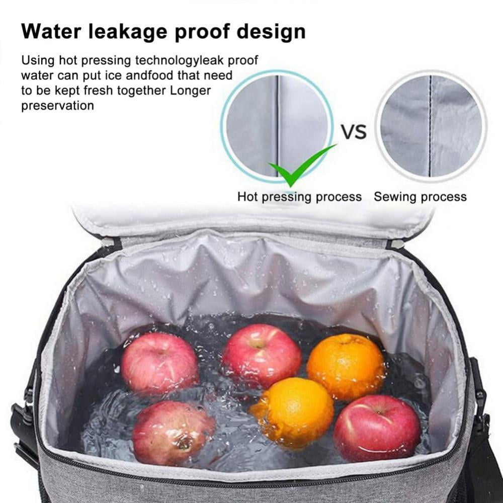 Lifewit 15L 24 Cans Insulated Picnic Lunch Bag Large Soft Cooler Bag for Outdoor/Camping/BBQ/Travel Grey