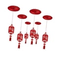 thumbnail image 2 of 6 Piezas Pendientes Año Nuevo Chino Decorativos Colgantes de Techo con Borlas para Celebración del Año del Caballo y Primavera Adecuados para Tiendas, 2 of 9