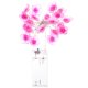 thumbnail image 1 of 1 juego de lámpara de jardín de flores de melocotón con luz de cadena sin batería (rosa), 1 of 5