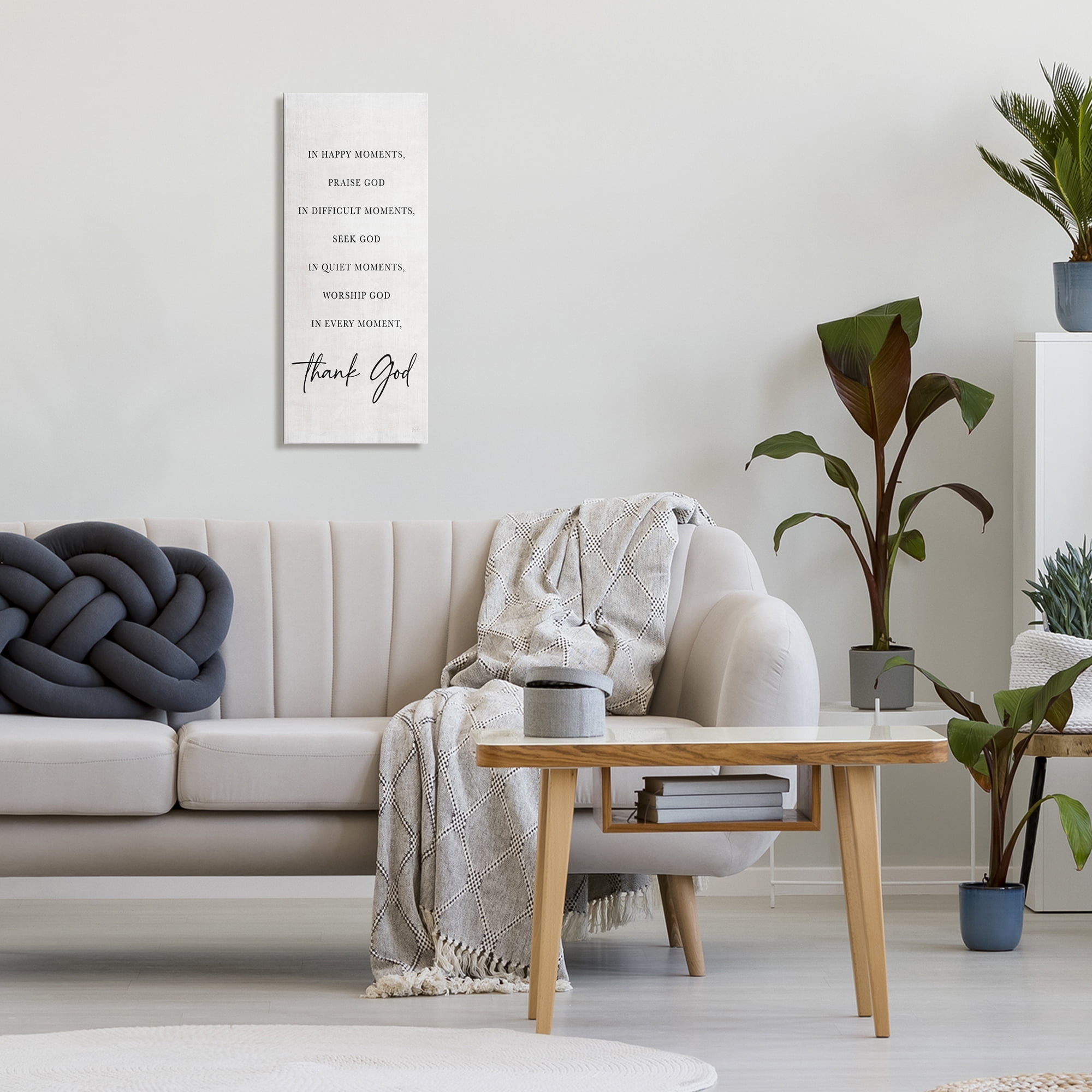 Stupell Industries Every Moment Thank God Canvas Wall Art, design by Natalie Carpentieri