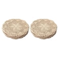 thumbnail image 1 of 24Pcs Vintage Cotton Mat Round Hand Crocheted Lace Doilies Flower Coasters Lot Household Table Decorative, 1 of 7