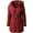 gj1134_red, variant on Ma Croix Womens Quilted Puffer Coat with Belt Lightweight Detachable Faux Fur Hoodie Jacket Winter Outerwear