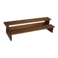 thumbnail image 1 of QualitChoice Wooden Display Riser Shelf Collectibles Display Stand for Dolls Figures Toys 3 Layer 40cm Brown 2 Layer 40cm, 1 of 6