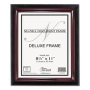 Nu-Dell Executive Document Frame, Plastic, Black/Mahogany