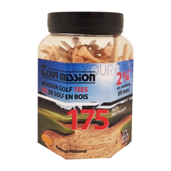 Tour Mission tés en bois 2 3/4'' (69 mm), #11172