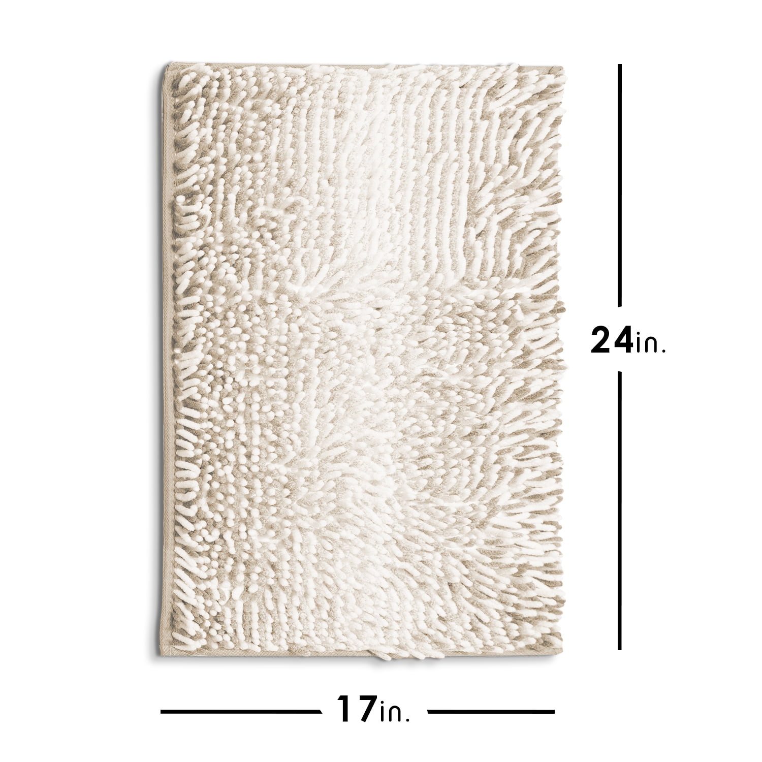 Lammaloe Chenille Bathroom Rugs Non Slip Bath Mat, 24×36 Ultra Absorbent, Bath Mats for Bathroom, Rose