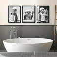 thumbnail image 2 of Cute Otter Bathroom Canvas Wall Art Funny Black And White Animal Poster Prints Fashion Bathroom Painting for Home and Office Restroom Home Decorations(Framed canvas), 2 of 6