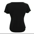 thumbnail image 5 of USSUMA Womens Tops Dressy Casual Summer,Short Sleeve Ribbed Tops for Women Basic Knit Shirts Button Up V Neck Casual Summer Solid Color Tshirt Blouses, 5 of 6