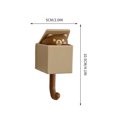 thumbnail image 2 of 2pcs Cute Retractable Wall Hook with Adhesive No Drilling | Kawaii Decorative Hooks for Bathroom, Kitchen, Entryway, and Organizing Keys, Towels, and Accessories, 2 of 5