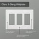 thumbnail image 3 of Placa de Pared Lutron Claro 3 Módulos Satinado Paladio, 3 of 4