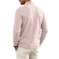 thumbnail image 5 of Hearthz Polo Shirts for Men Light pink Quick Dry Mens Long Sleeve Shirt Moisture Wicking Athletic Workout Mens Golf Polo, 5 of 6