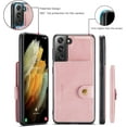 thumbnail image 4 of Case for Samsung Galaxy S22 Plus [Not for S22 or S22 Ultra], Detachable Magnetic Wallet Credit Card Slot Kickstand Cover Support Wireless Charging Compatible with Samsung Galaxy S22 Plus (Pink), 4 of 16