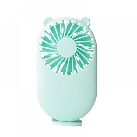 

Hand Holding Pocket USB Charging Portable Handheld Desktop Fan Green