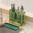 thumbnail image 2 of Bgsha Utensil Holder Chopstick Storage Rack Cutlery Sink Drain Organizer Spoon Fork, 2 of 7