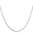 thumbnail image 3 of Auriga Fine Jewelry 14K White Gold 0.8mm Box Chain Necklace 16inch for Women, 3 of 6