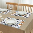 thumbnail image 3 of Colorful Pumpkin Halloween Pattern Summer Placemats Table Placemats Set Of 4-Linen Kitchen Washable Placemats Table Mats 11.8"x17.7" Non-Slip Heat Resistant, 3 of 6