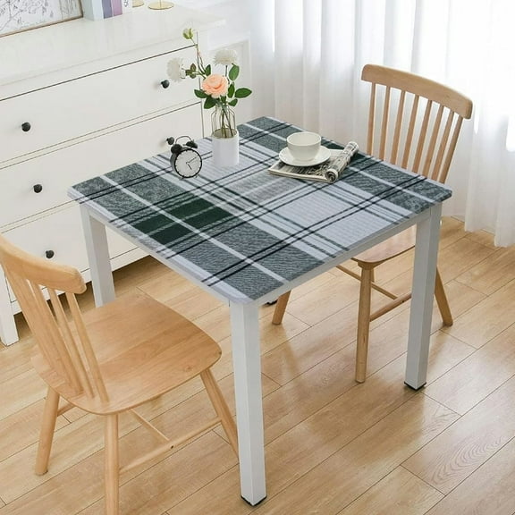 HAOXIT Heavy Duty Vinyl Tablecloth Waterproof Oil-Proof PVC Table Cloth Stain-Resistant Wipeable Rectangle or Square Table Cover… 44''x44''