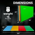 thumbnail image 3 of BalanceFrom 10ft x 4ft x 2in 4-Panel All-Purpose Folding Gymnastics Mat, Multicolored, 3 of 11