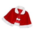 thumbnail image 2 of Wosthever Capa de terciopelo que no destiñe para Navidad, disfraz de Papá Noel, capa de terciopelo Coral de textura suave, Navidad Kits de decoración para fiestas Capa Adulto Adulto, 2 of 6