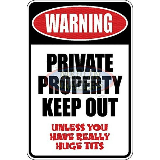 Funny No Trespassing Private Property Sign S8019 Walmart
