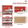 thumbnail image 2 of Fwttom Christmas Cash Gift Envelopes - Surprise Gift Holiday Christmas Greeting Card Holder, Cash Gift Envelopes for Women Men Girls Boys, Red, 2 of 9