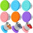 thumbnail image 1 of EcoNesxp Leakproof Reusable Sauce Container with Silicone Lid oz Salad Dressing Container Pack Dipping Sauce, 1 of 5
